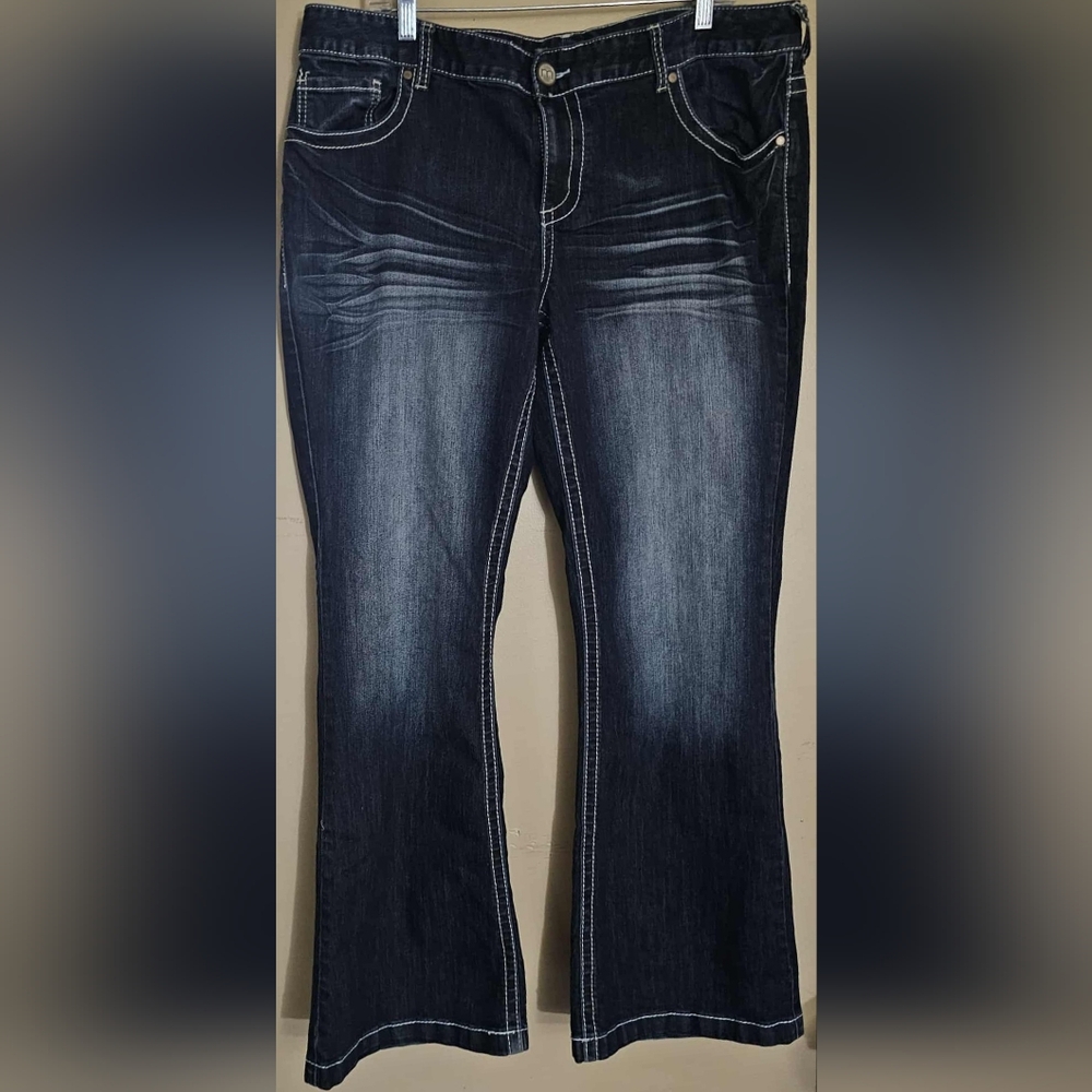 Maurices Dark Blue Boot Cut Jeans